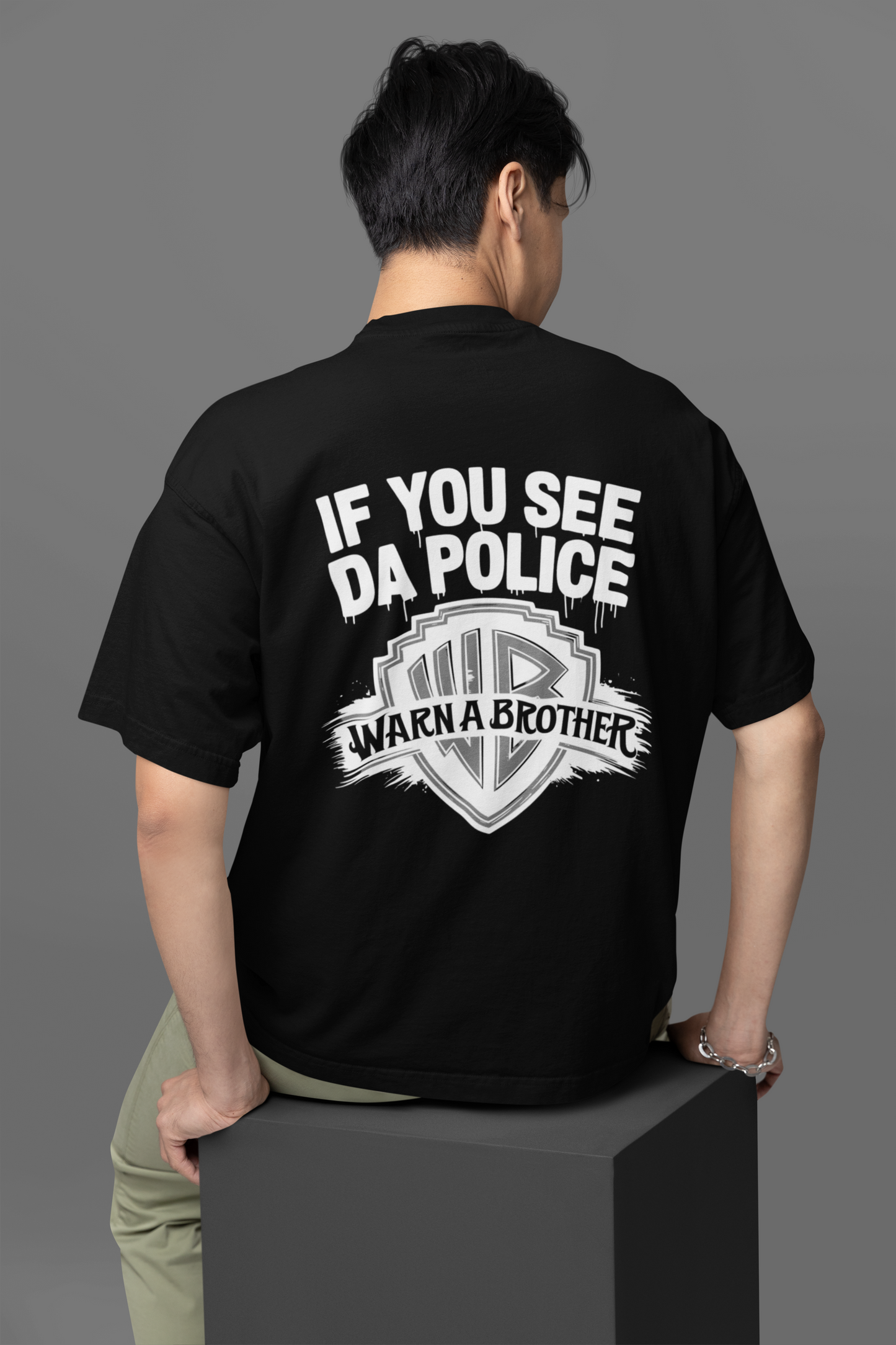 WARN A BROTHER Oversized Shirt